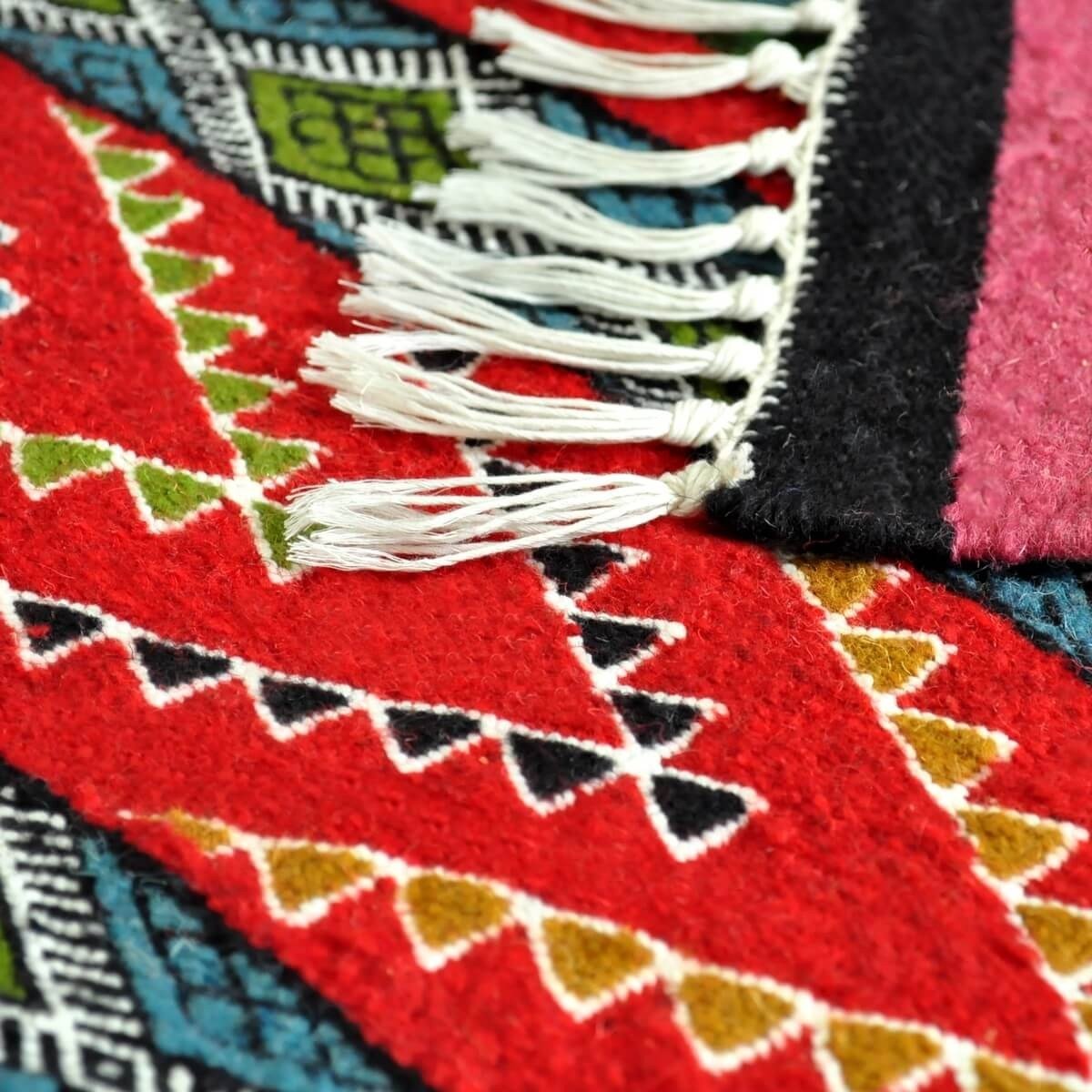 Berber carpet Rug Kilim long Huelva 60x190 Multicolour (Handmade, Wool) Tunisian Rug Kilim style Moroccan rug. Rectangular carpe