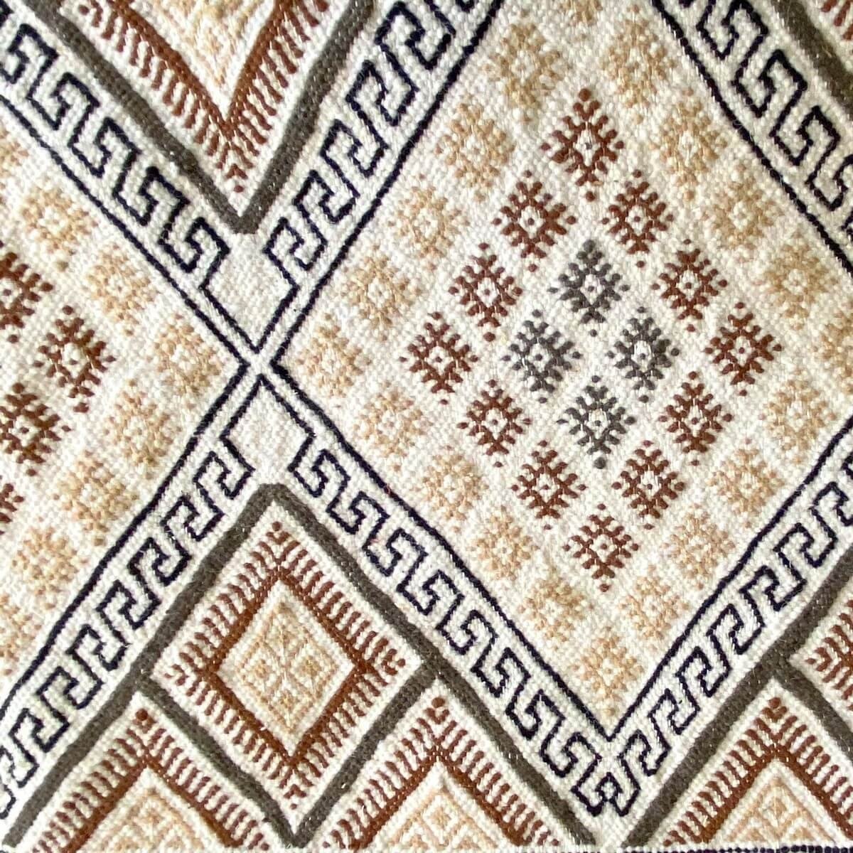 Berber carpet Rug Margoum Salsabile 176x256 White/Beige (Handmade, Wool, Tunisia) Tunisian margoum rug from the city of Kairouan