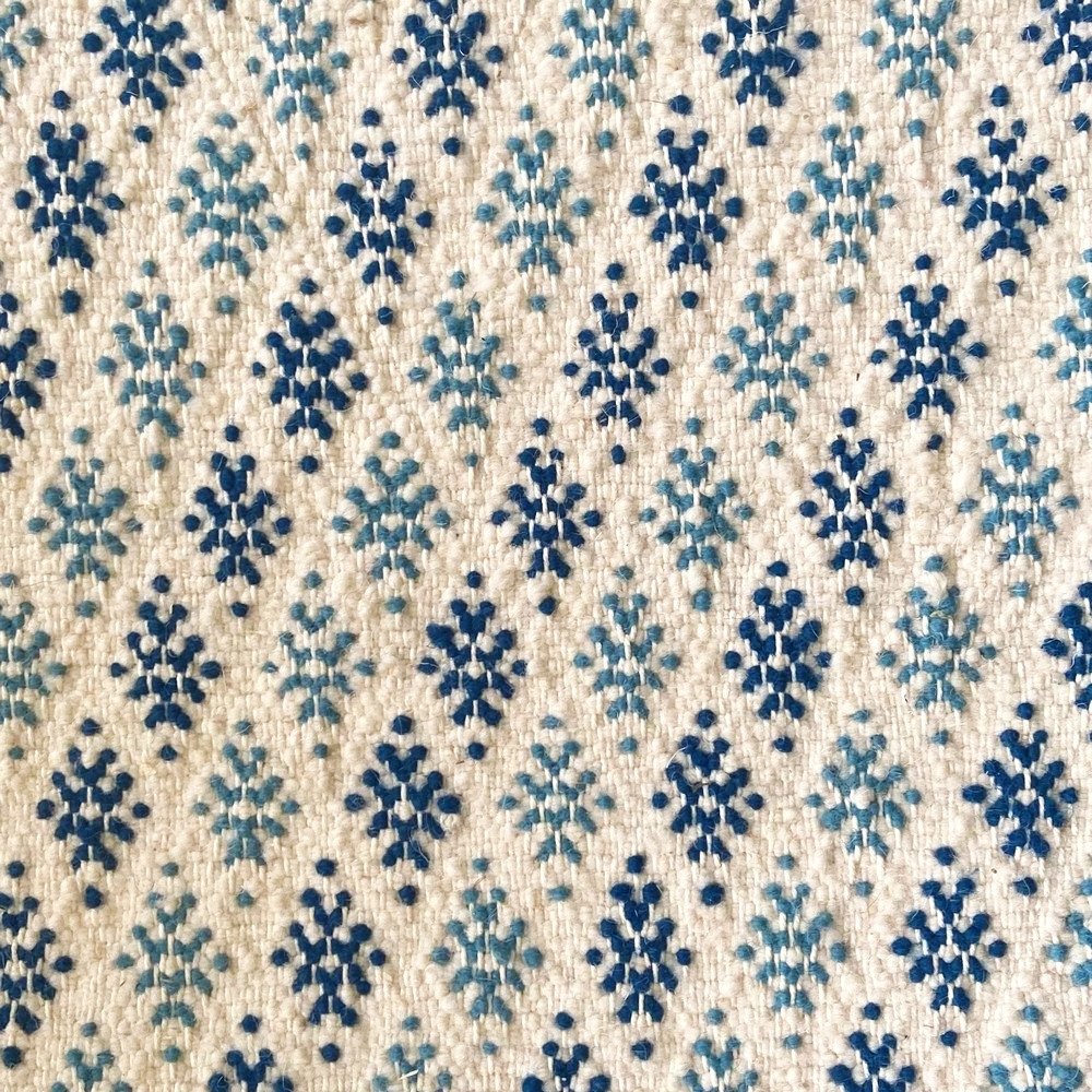 Berber tapijt Groot Tapijt Margoum Chikly 163x242 Blauw/Wit (Handgeweven, Wol, Tunesië) Tunesisch Margoum Tapijt uit de stad Kai