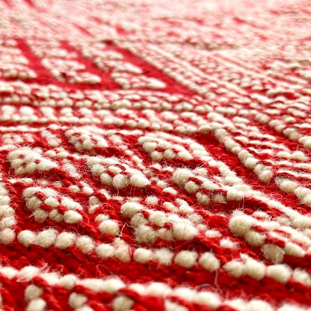 Berber tapijt Tapijt Margoum Daoui 125x190 Rood (Handgeweven, Wol, Tunesië) Tunesisch Margoum Tapijt uit de stad Kairouan. Recht