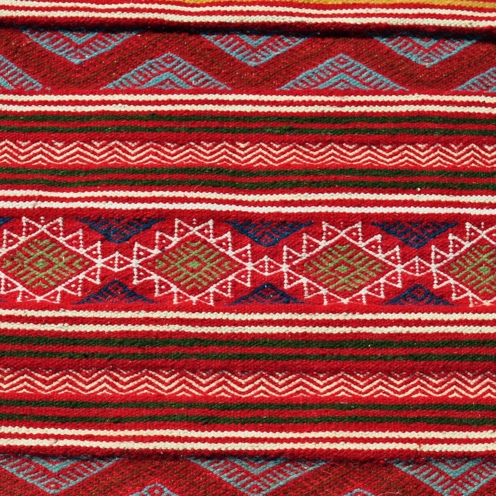 tappeto berbero Tappeto Kilim El Guettar 70x105 Multicolore (Fatto a mano, Lana, Tunisia) Tappeto kilim tunisino, in stile maroc