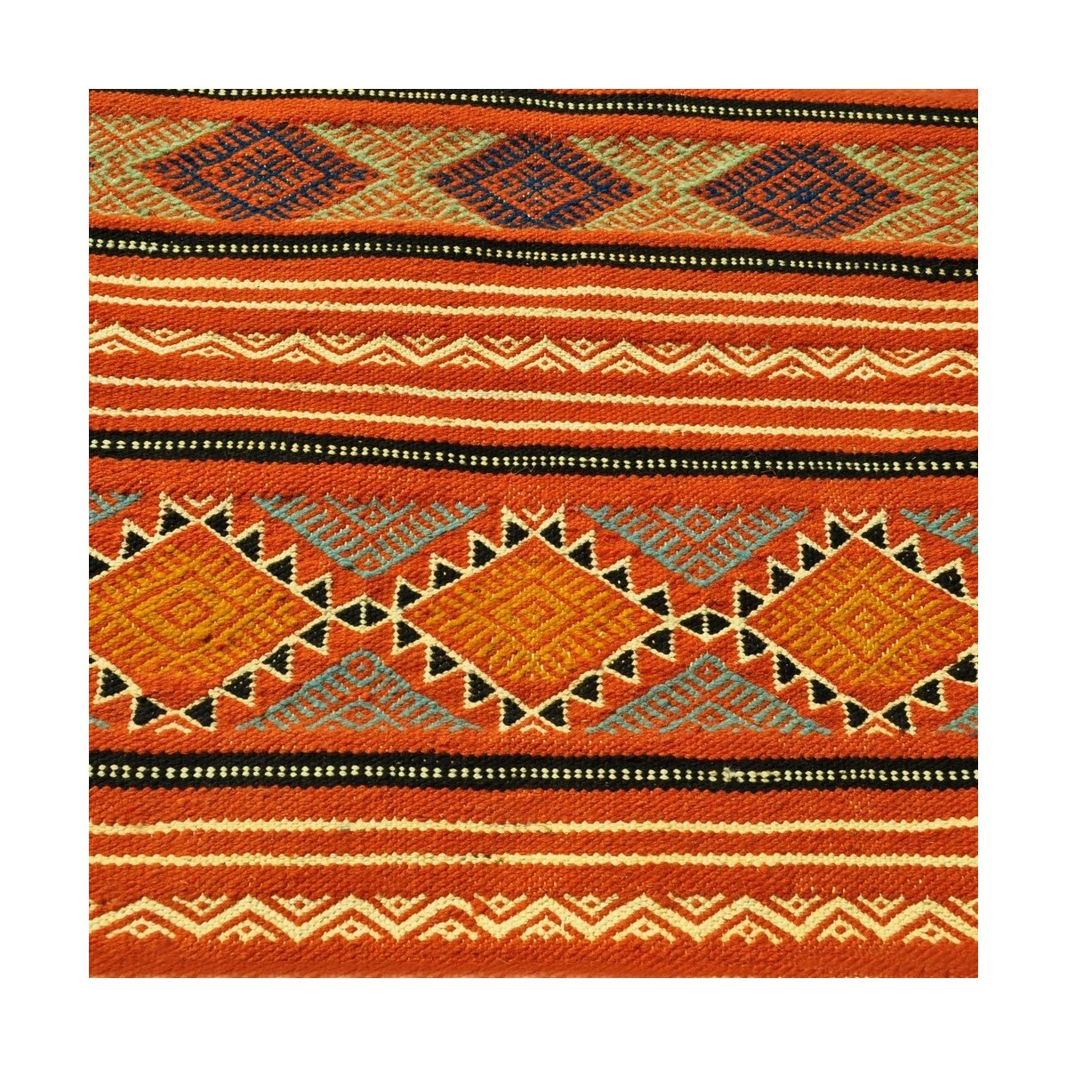 Berber Teppich Teppich Kelim Sayada 67x100 Mehrfarben (Handgewebt, Wolle, Tunesien) Tunesischer Kelim-Teppich im marokkanischen 