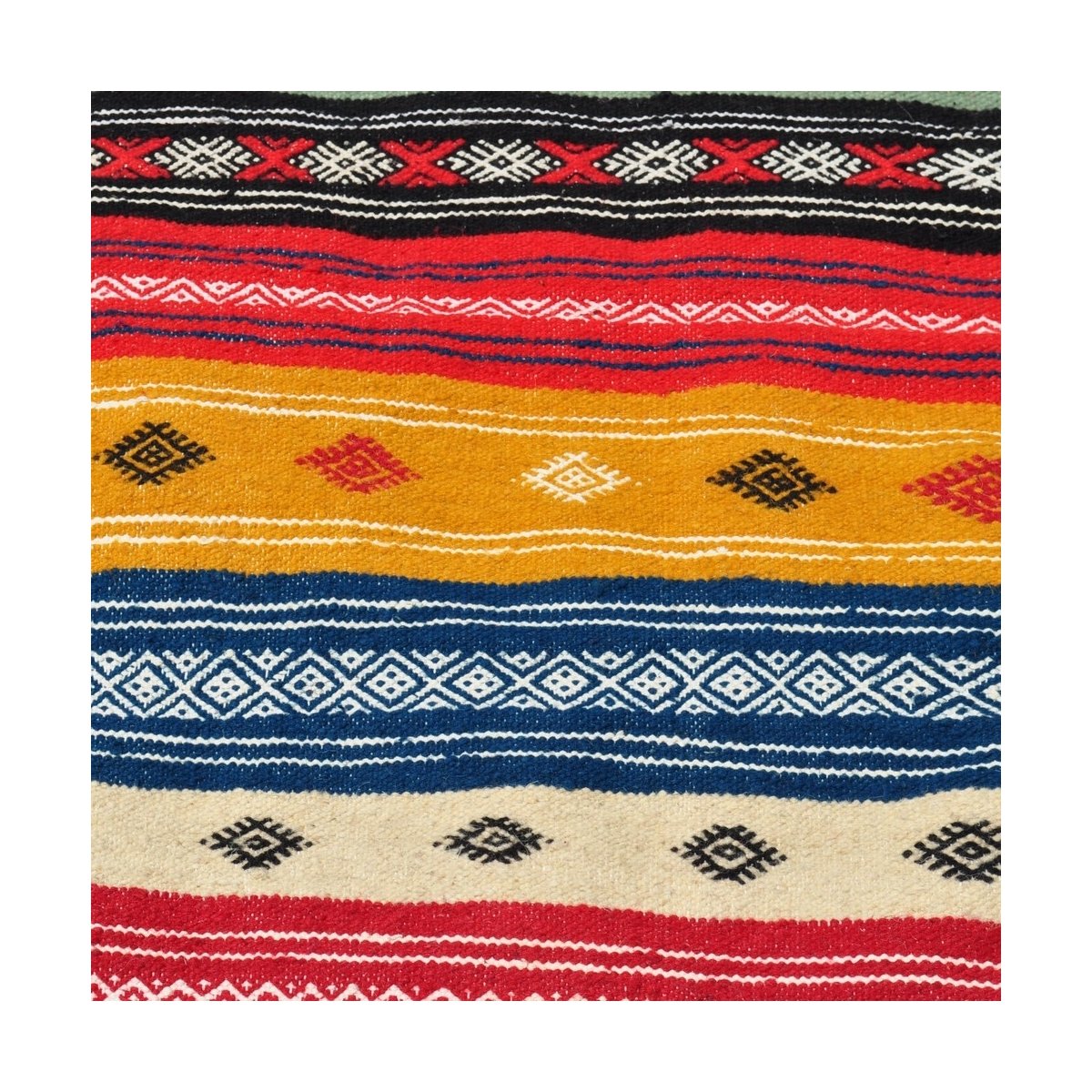 Tapete berbere Tapete Kilim longo Rouhia 70x200 Multicor (Tecidos à mão, Lã) Tapete tunisiano kilim, estilo marroquino. Tapete r