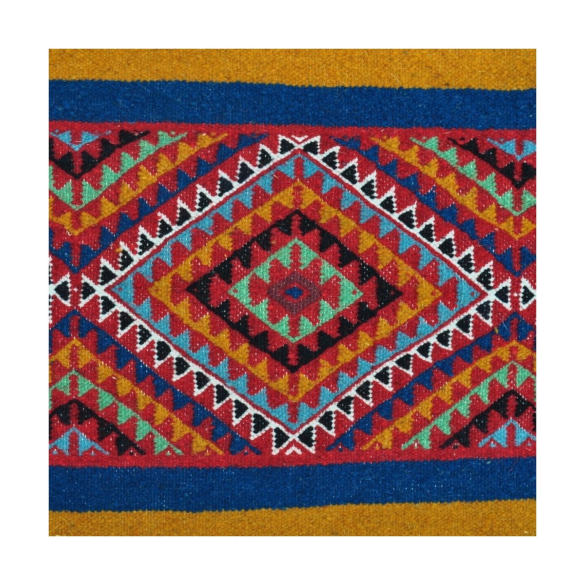 Tapete berbere Tapete Kilim Kef 60x110 Multicor (Tecidos à mão, Lã) Tapete tunisiano kilim, estilo marroquino. Tapete retangular