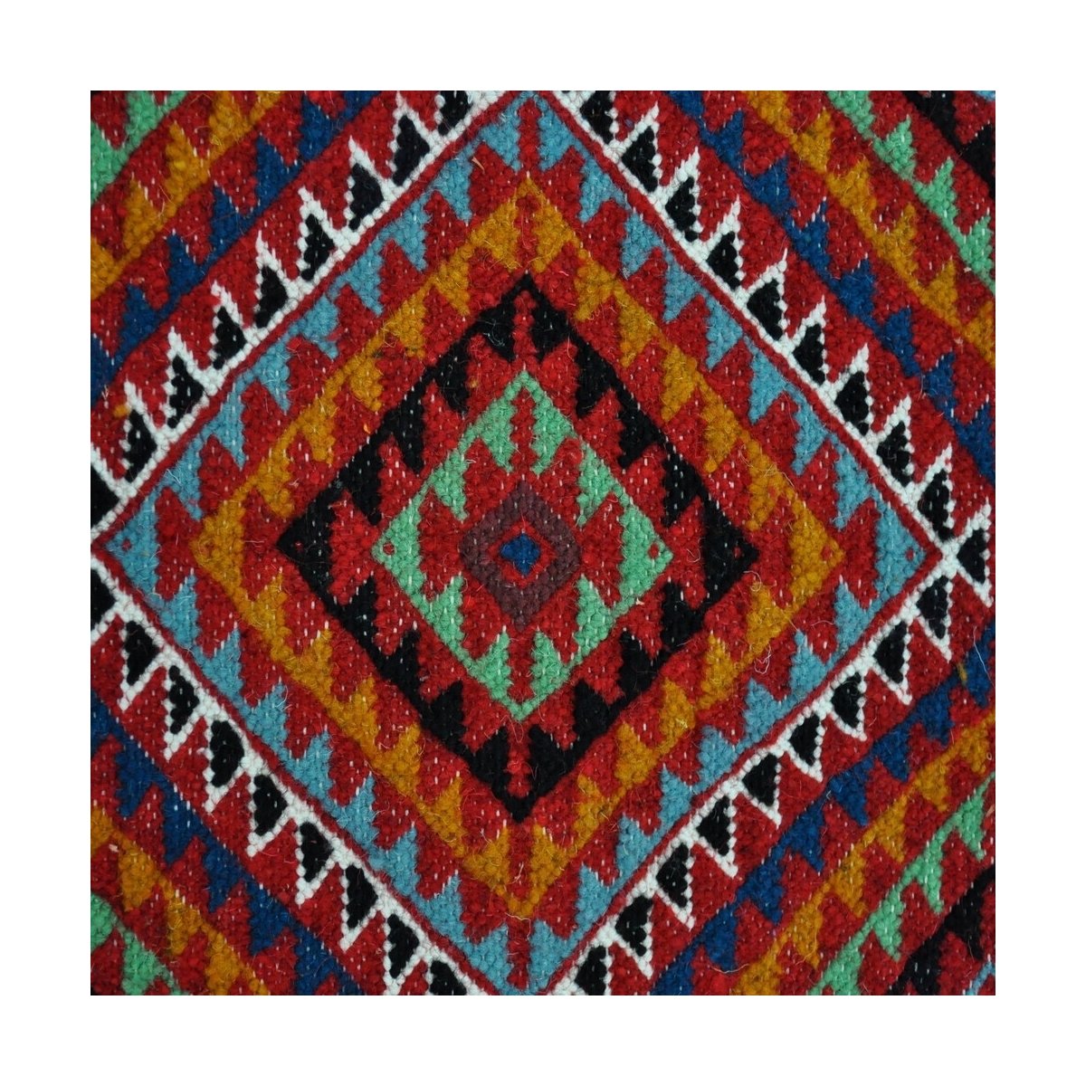 Berber tapijt Tapijt Kilim Kef 60x110 Veelkleurig (Handgeweven, Wol, Tunesië) Tunesisch kilimdeken, Marokkaanse stijl. Rechthoek