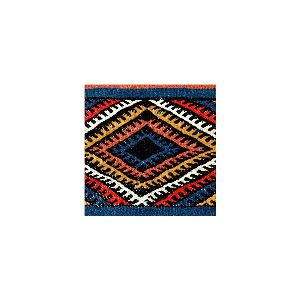 Tapis berbère Tapis Kilim Akil 77x105 Multicolore (Tissé main, Laine) Tapis kilim tunisien style tapis marocain. Tapis rectangul