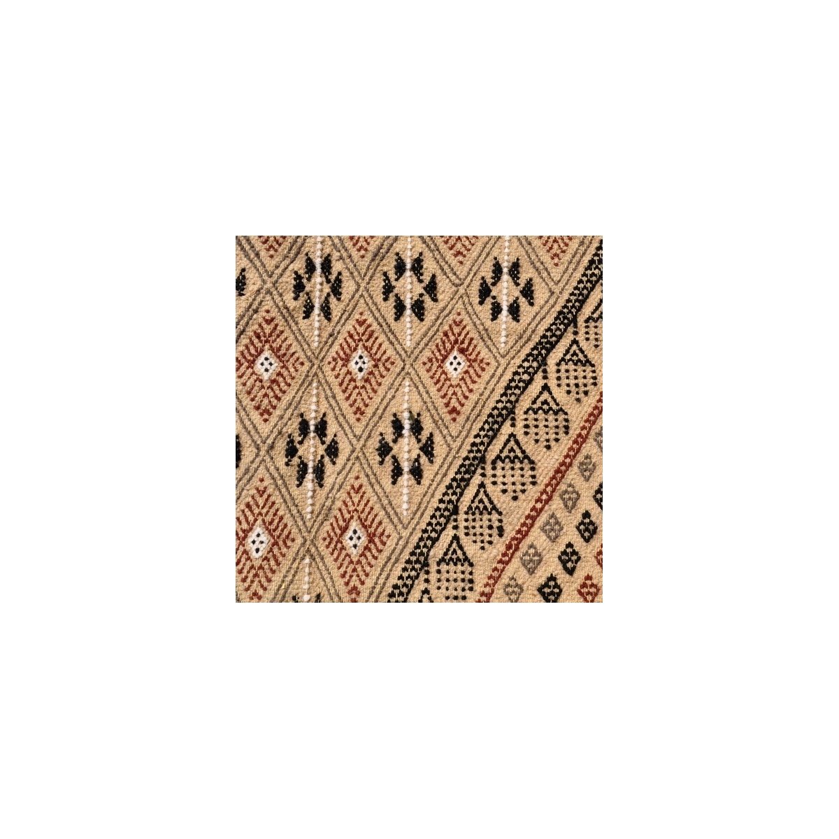 Berber carpet Rug Margoum Bulla regia 110x200 Beige/Brown (Handmade, Wool) Tunisian margoum rug from the city of Kairouan. Recta