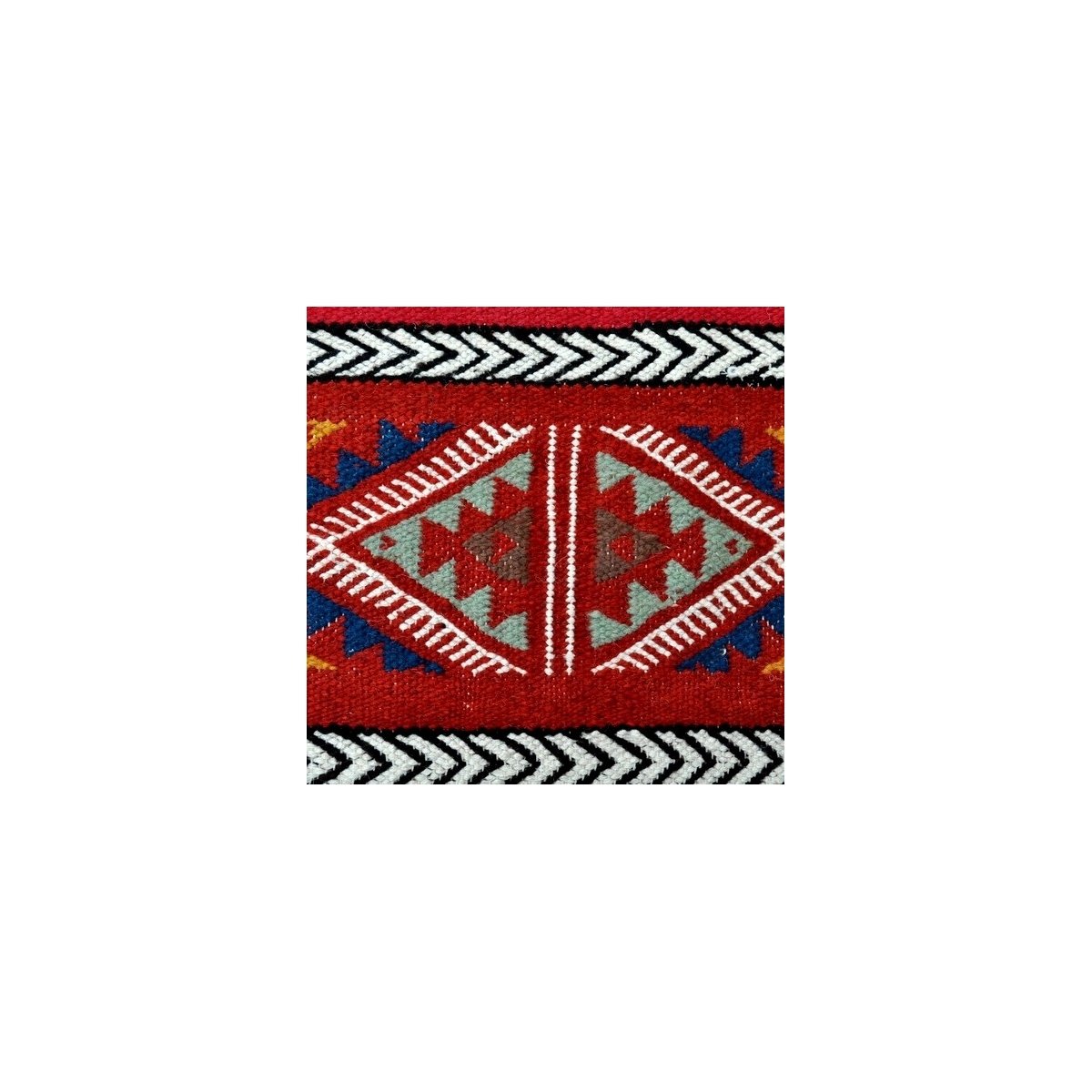 tappeto berbero Grande Tappeto Kilim Monastir 105x205 Multicolore (Fatto a mano, Lana, Tunisia) Tappeto kilim tunisino, in stile