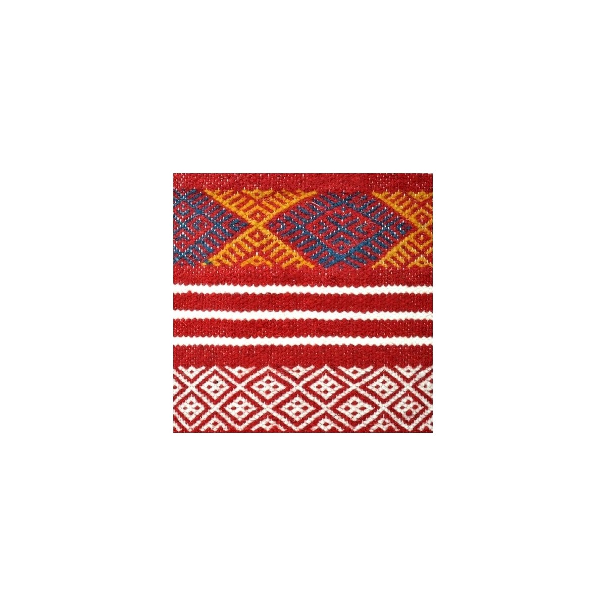 Berber Teppich Teppich Kelim Zaafrane 105x145 Mehrfarben (Handgewebt, Wolle, Tunesien) Tunesischer Kelim-Teppich im marokkanisch
