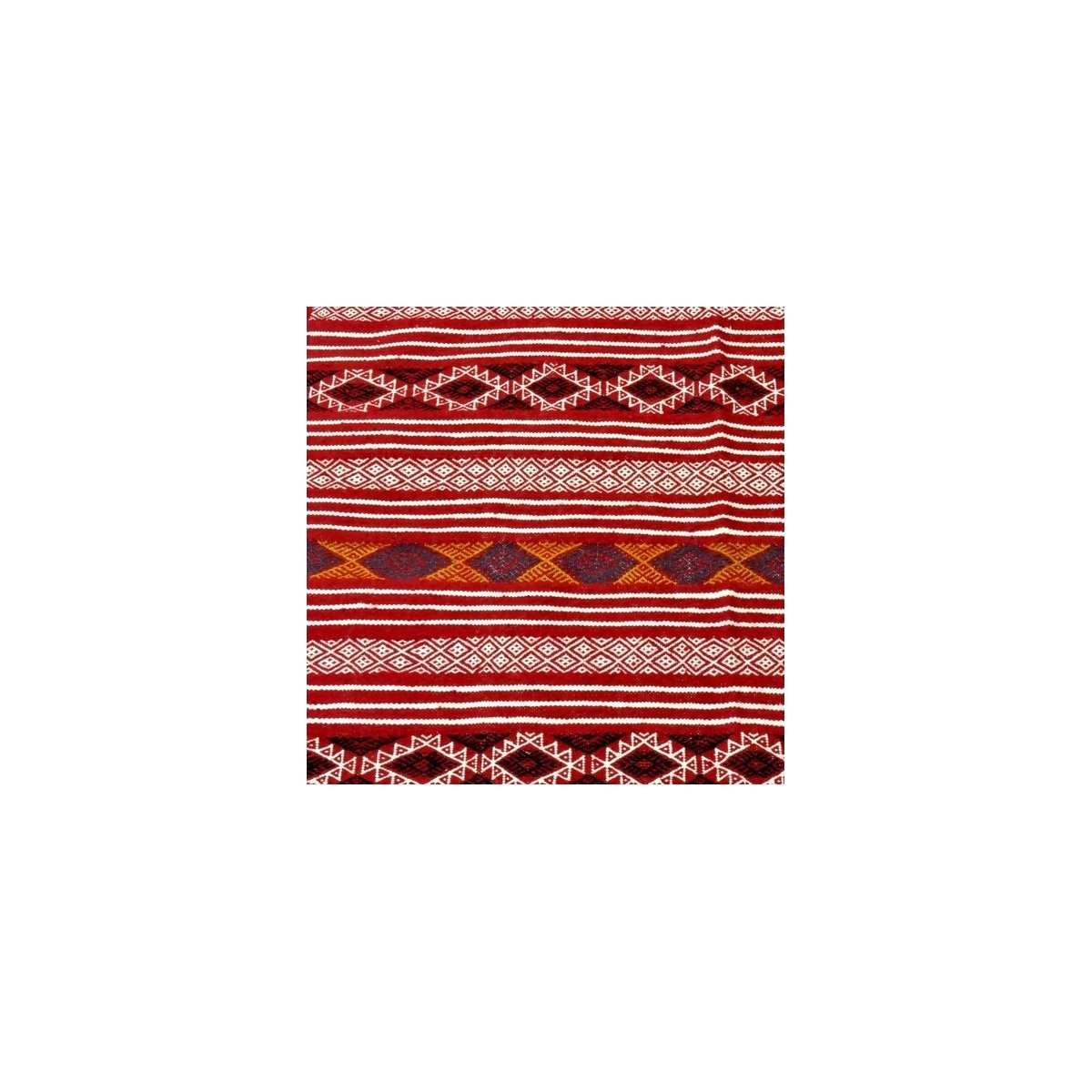 Berber Teppich Teppich Kelim Zaafrane 105x145 Mehrfarben (Handgewebt, Wolle, Tunesien) Tunesischer Kelim-Teppich im marokkanisch
