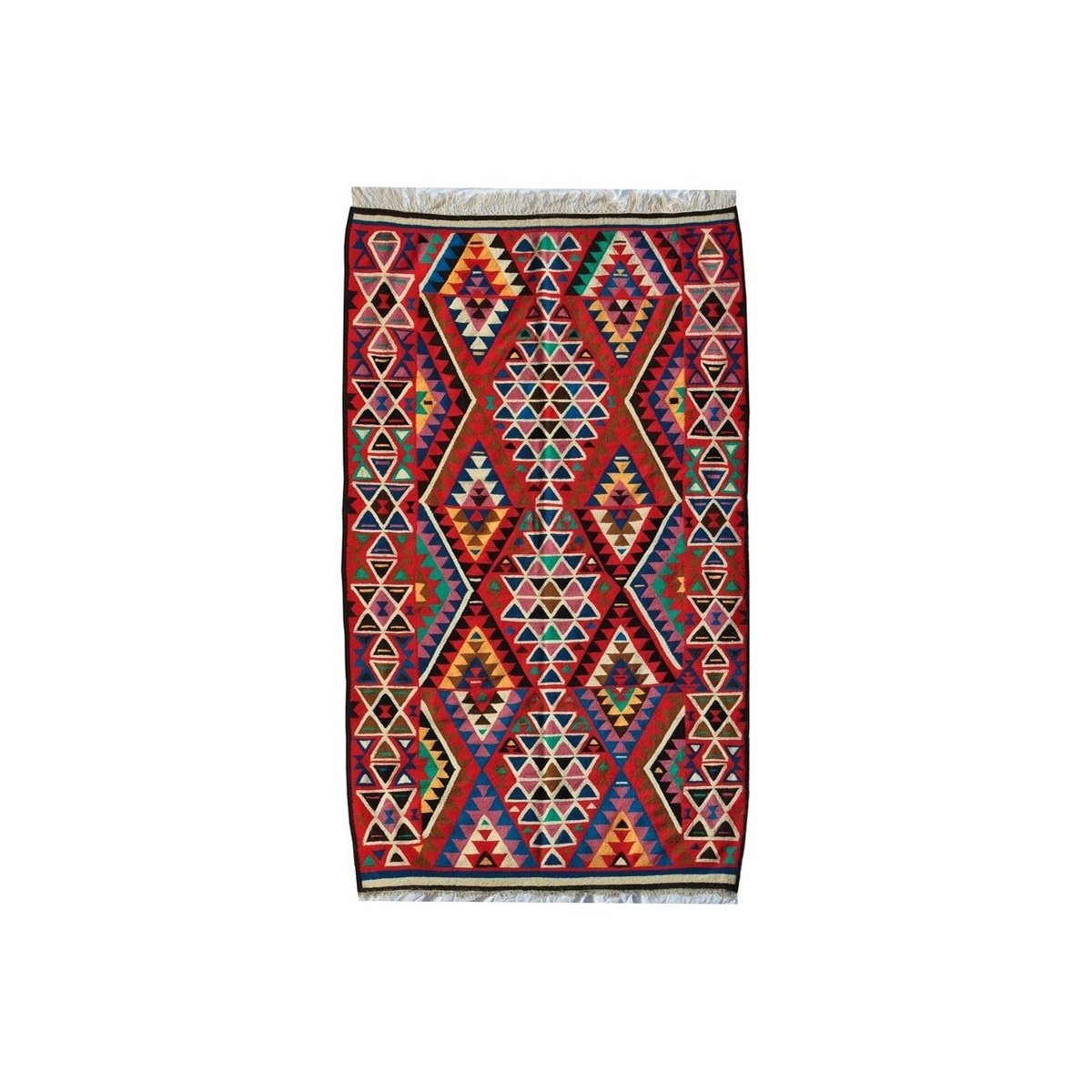 Berber carpet Large Rug Kilim Sahar 150x250 Multicolour (Handmade, Wool, Tunisia) Tunisian Rug Kilim style Moroccan rug. Rectang