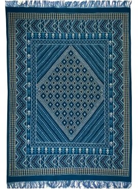Berber Teppich Teppich Margoum Syphax 200x300 cm Blau/Weiß (Handgefertigt, Wolle, Tunesien) Tunesischer Margoum-Teppich aus der 