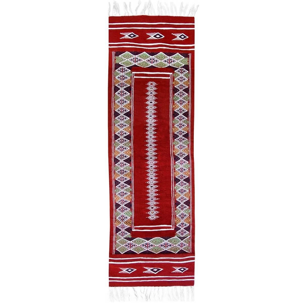 Tapis berbère Tapis Kilim long Senniri 58x197 Multicolore (Tissé main, Laine) Tapis kilim tunisien style tapis marocain. Tapis r