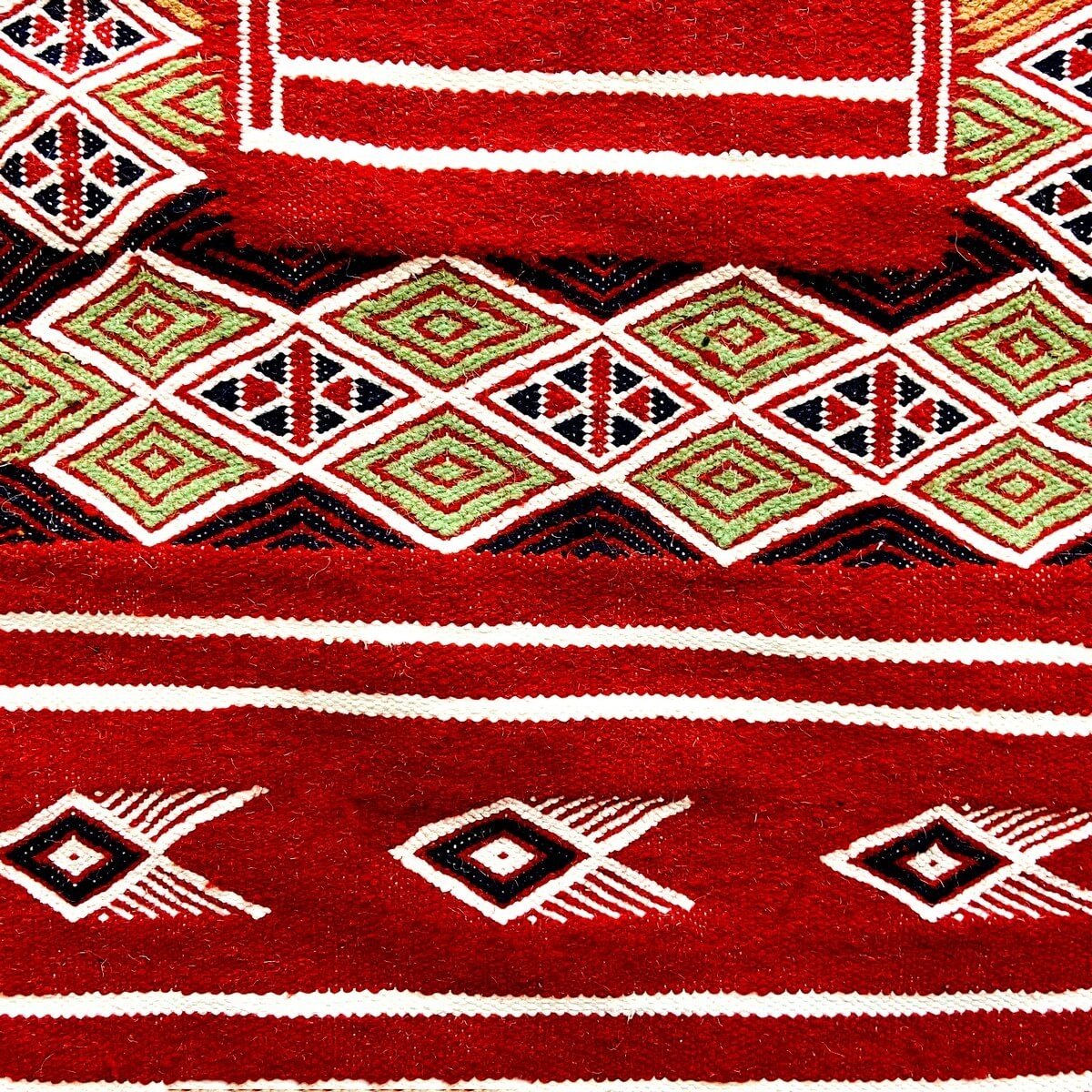 tappeto berbero Tappeto Kilim lungo Senniri 58x197 Multicolore (Fatto a mano, Lana) Tappeto kilim tunisino, in stile marocchino.