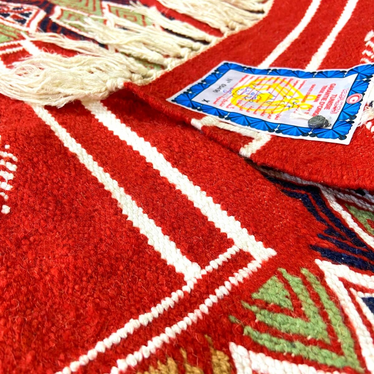 tappeto berbero Tappeto Kilim lungo Senniri 58x197 Multicolore (Fatto a mano, Lana) Tappeto kilim tunisino, in stile marocchino.