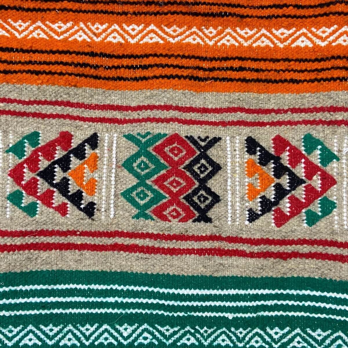 Berber Teppich Teppich Kelim Zegna 118x204 Mehrfarben (Handgewebt, Wolle) Tunesischer Kelim-Teppich im marokkanischen Stil. Rech
