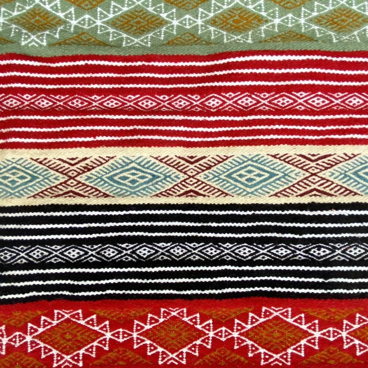 tappeto berbero Tappeto Kilim Nemzi 118x192 Multicolore (Fatto a mano, Lana) Tappeto kilim tunisino, in stile marocchino. Tappet