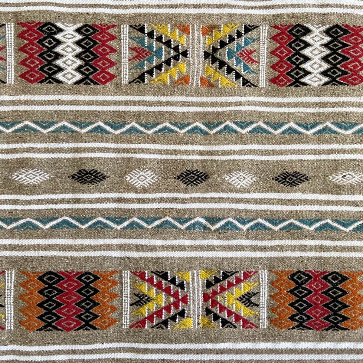 Tapis berbère Tapis Kilim Aous 150x250 Multicolore (Tissé main, Laine) Tapis kilim tunisien style tapis marocain. Tapis rectangu
