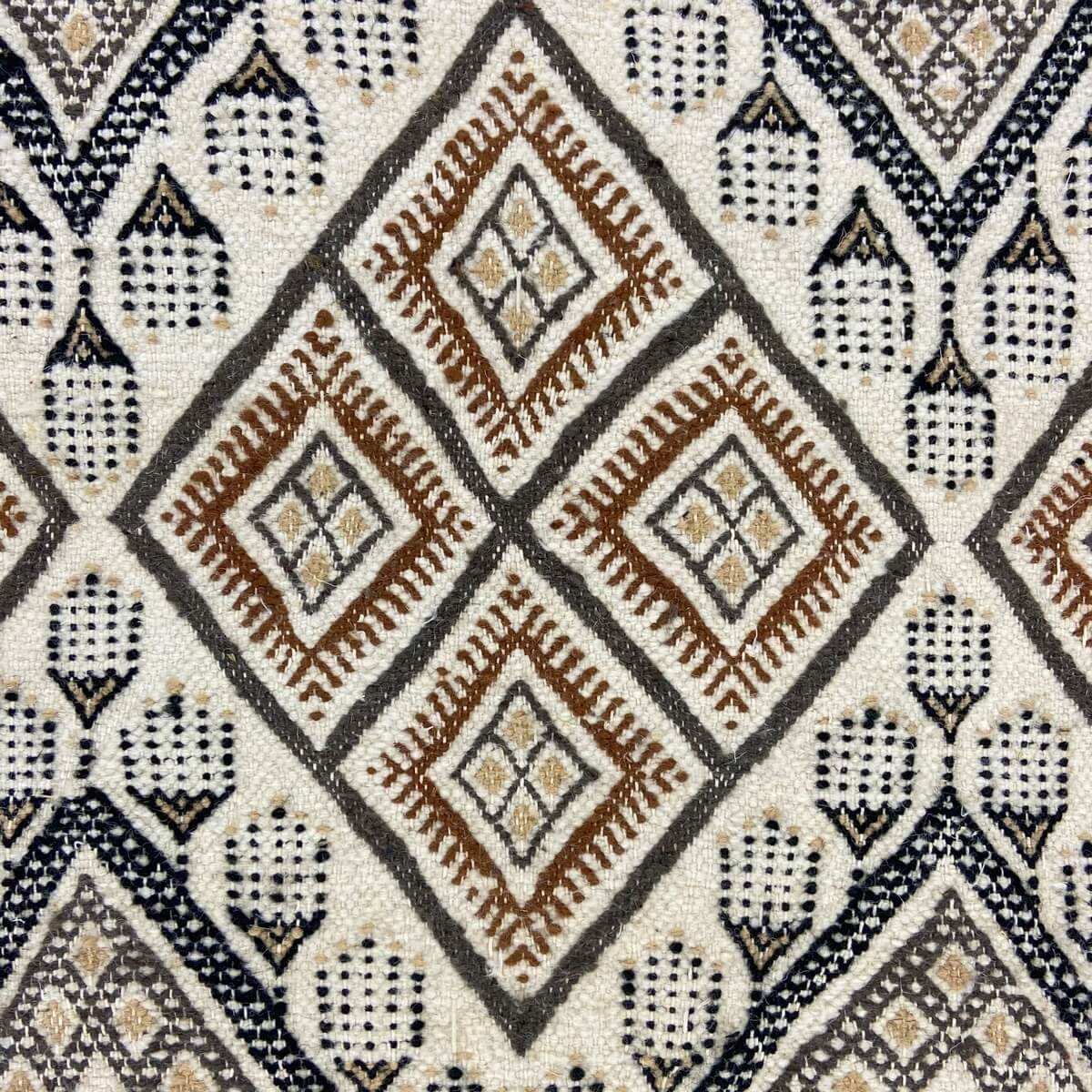 Berber Teppich Teppich Margoum Damdakul 115x190 Weiß/Beige (Handgefertigt, Wolle, Tunesien) Tunesischer Margoum-Teppich aus der 