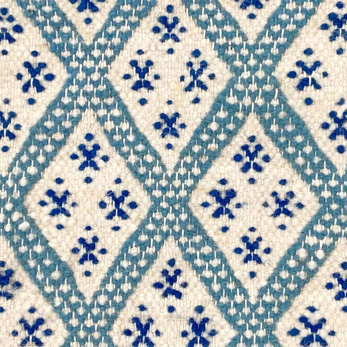 Berber Teppich Teppich Margoum Ibarkou 155x250 Blau/Weiß (Handgefertigt, Wolle, Tunesien) Tunesischer Margoum-Teppich aus der St