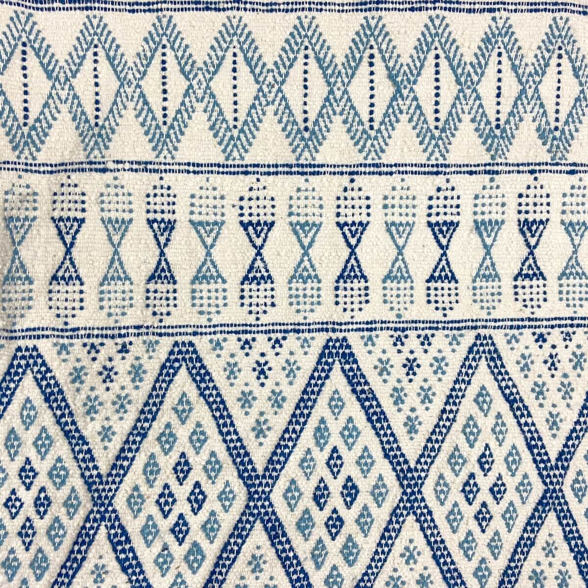 Berber Teppich Teppich Margoum Eddouh 210x290 Blau/Weiß (Handgefertigt, Wolle, Tunesien) Tunesischer Margoum-Teppich aus der Sta