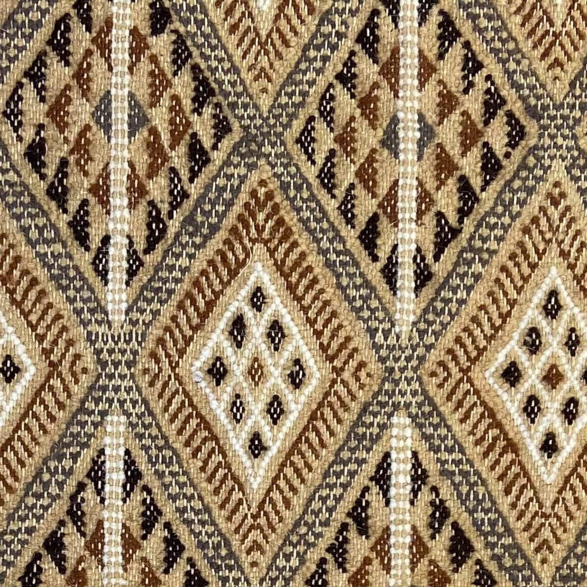 tappeto berbero Grande Tappeto Margoum Idgam 205x305 Beige (Fatto a mano, Lana) Tappeto margoum tunisino della città di Kairouan