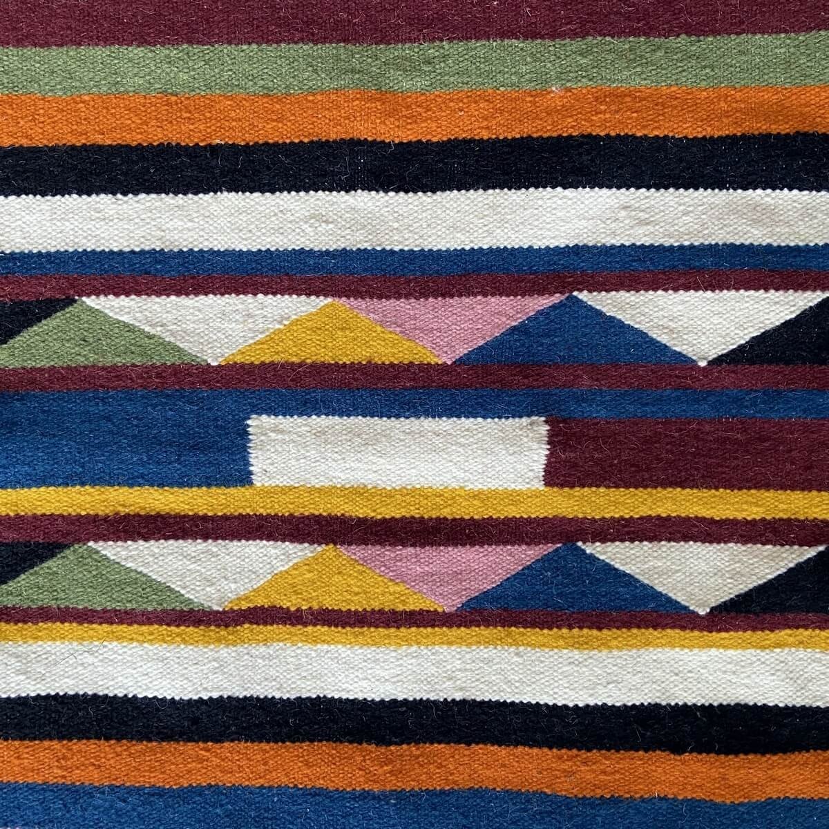 Tapis berbère Tapis Kilim Tapis Orti 65x95 Multicolore (Tissé main, Laine, Tunisie) Tapis kilim tunisien style tapis marocain. T