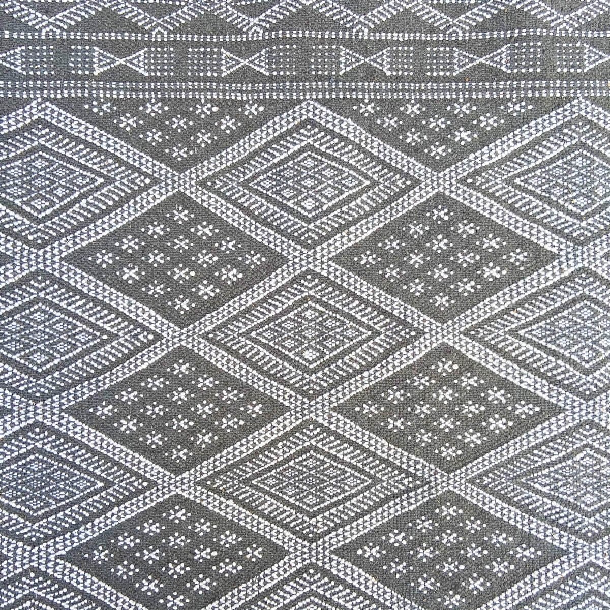 Berber carpet Large Rug Margoum Damia 167x250 Grey (Handmade, Wool, Tunisia) Tunisian margoum rug from the city of Kairouan. Rec