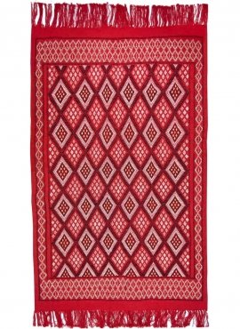 Berber Teppich Teppich Margoum Dihia 125x204 Rot (Handgefertigt, Wolle) Tunesischer Margoum-Teppich aus der Stadt Kairouan. Rech