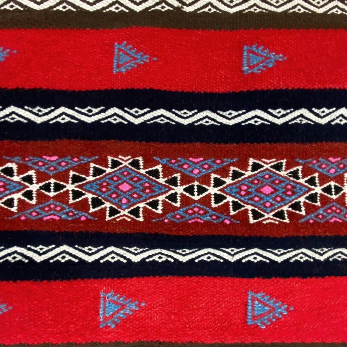 Berber carpet Rug Kilim long Fhal 70x255 Multicolour (Handmade, Wool) Tunisian Rug Kilim style Moroccan rug. Rectangular carpet 