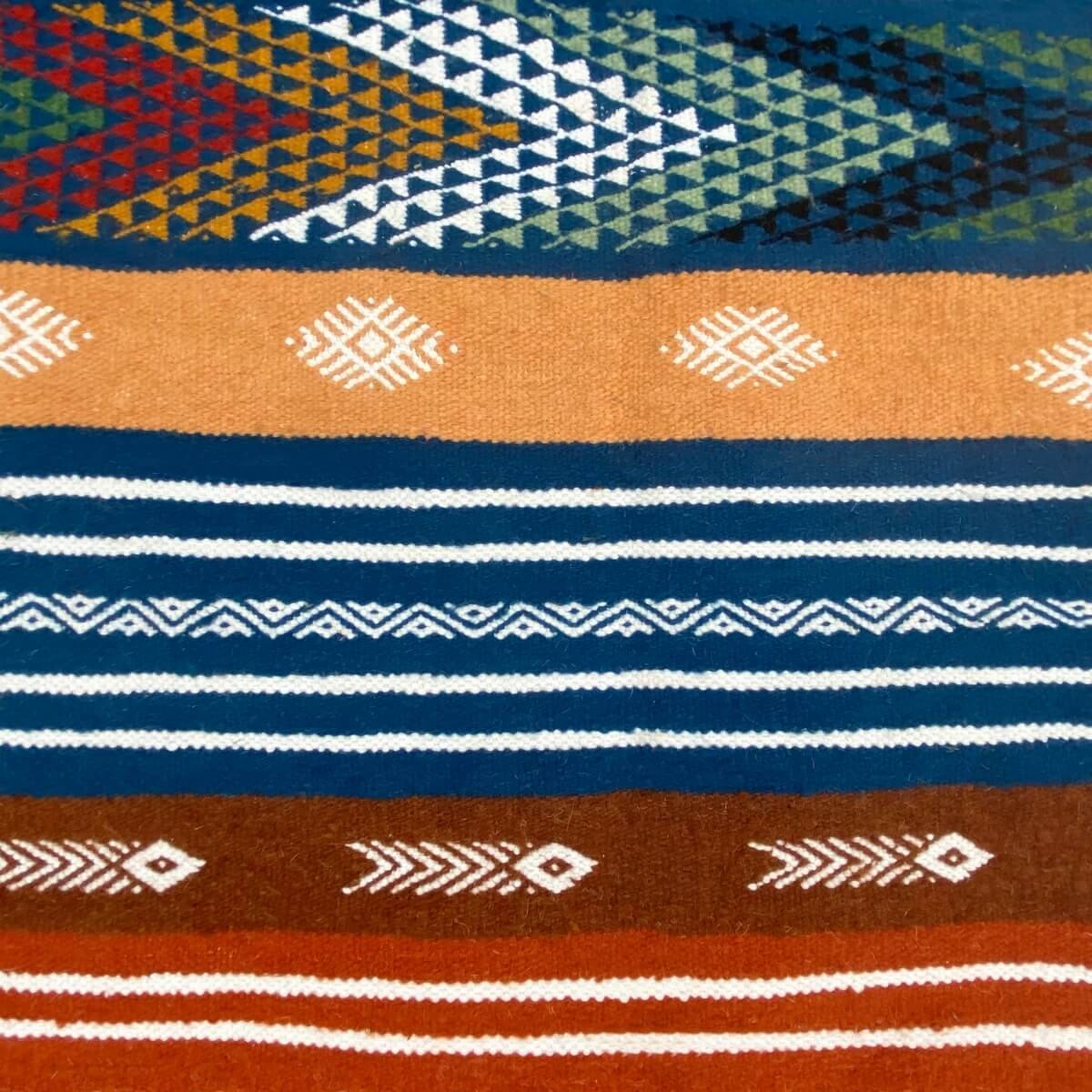 Berber tapijt Tapijt Kilim Anella 95x140 Veelkleurig (Handgeweven, Wol, Tunesië) Tunesisch kilimdeken, Marokkaanse stijl. Rechth
