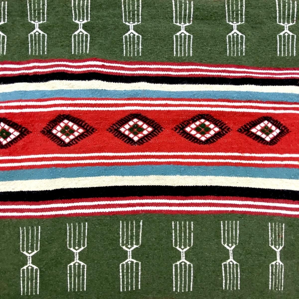 Berber tapijt Tapijt Kilim lang Siga 70x180 Veelkleurig (Handgeweven, Wol, Tunesië) Tunesisch kilimdeken, Marokkaanse stijl. Rec