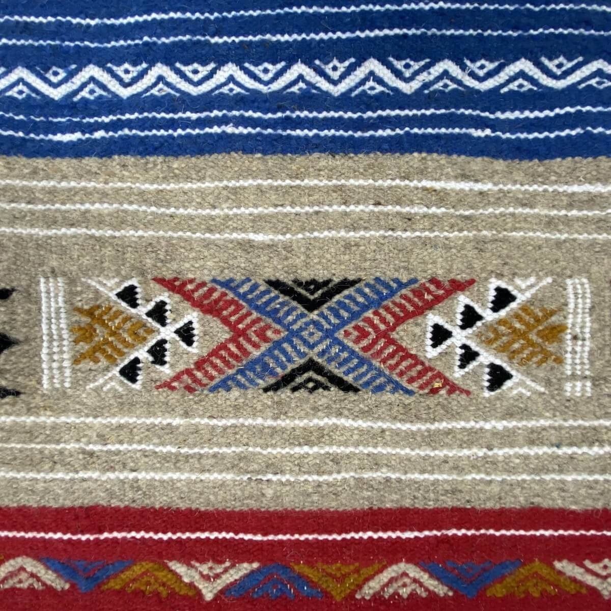 tappeto berbero Tappeto Kilim Kela 115x210 Multicolore (Fatto a mano, Lana) Tappeto kilim tunisino, in stile marocchino. Tappeto