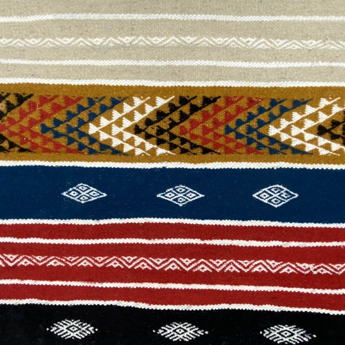 Berber tapijt Tapijt Kilim lang Tadla 60x190 Veelkleurig (Handgeweven, Wol, Tunesië) Tunesisch kilimdeken, Marokkaanse stijl. Re