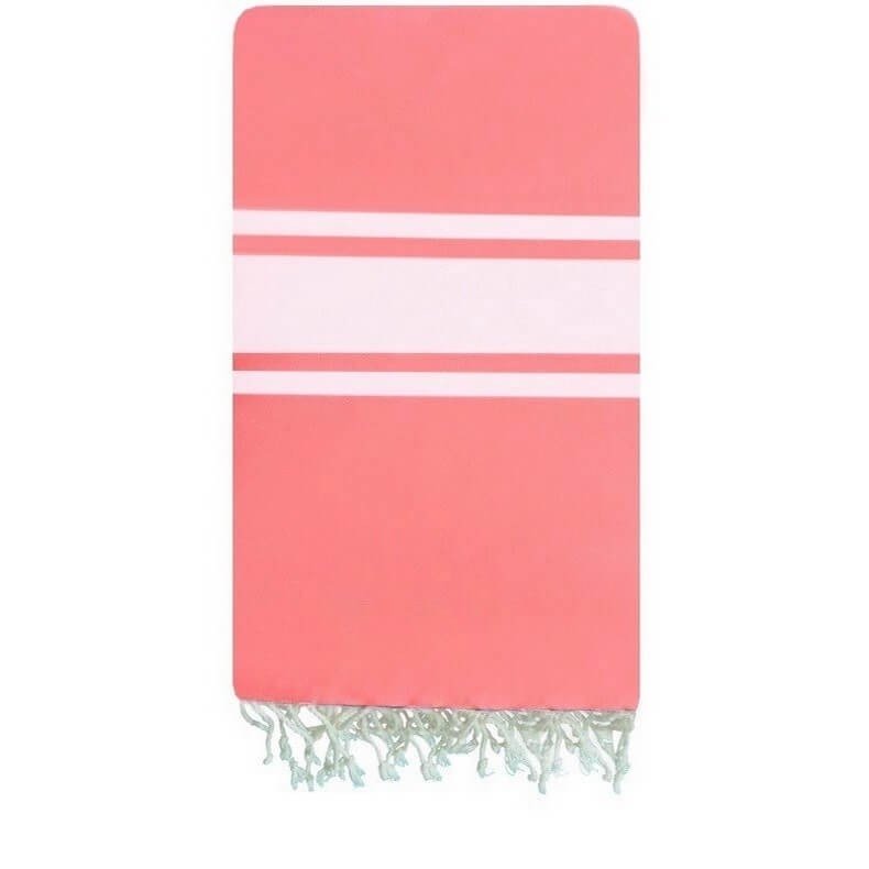 Berber carpet Fouta Bonbon Canvas - 100x200 - Pink - 100% cotton Original fouta towel from Tunisia. Classic format 100x200 cm, 1