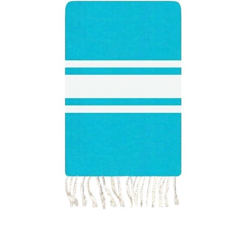 Berber carpet Fouta Kids Leo - 70x140 - Blue - 100% cotton Original fouta towel from Tunisia. Classic format 100x200 cm, 100% co