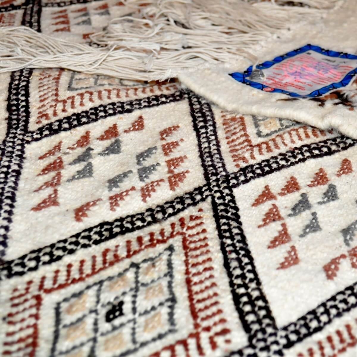 Berber tapijt Tapijt Margoum Mansoura 110x200 Beige/Bruin (Handgeweven, Wol, Tunesië) Tunesisch Margoum Tapijt uit de stad Kairo