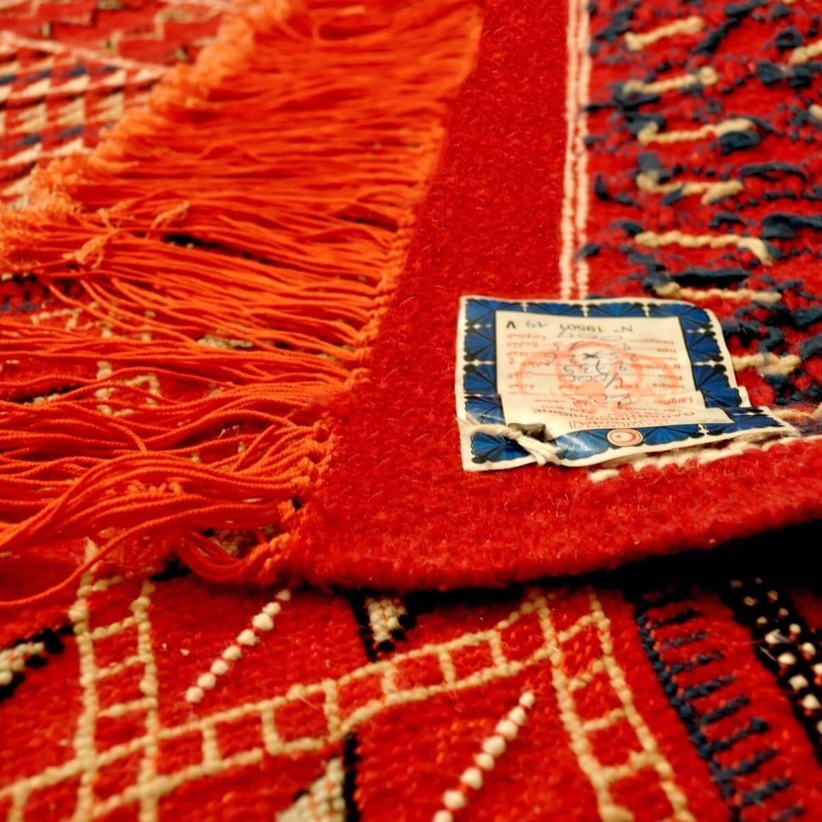Berber Teppich Teppich Margoum Kantoui 120x180 Rot (Handgefertigt, Wolle) Tunesischer Margoum-Teppich aus der Stadt Kairouan. Re