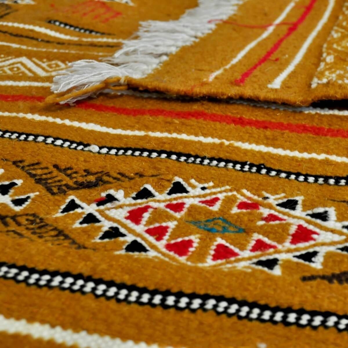 Berber tapijt Tapijt Kilim Lamta 100x200 Jeel (Handgeweven, Wol, Tunesië) Tunesisch kilimdeken, Marokkaanse stijl. Rechthoekig w