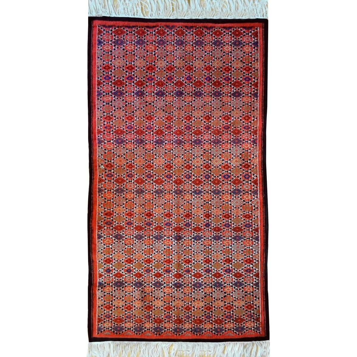 tappeto berbero Tappeto Kilim Tanger 105x180 Rosso/Multicolore (Fatto a mano, Lana) Tappeto kilim tunisino, in stile marocchino.