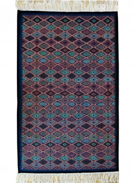Berber carpet Rug Kilim Nassim 120x195 Blue/Red/Green (Handmade, Wool) Tunisian Rug Kilim style Moroccan rug. Rectangular carpet