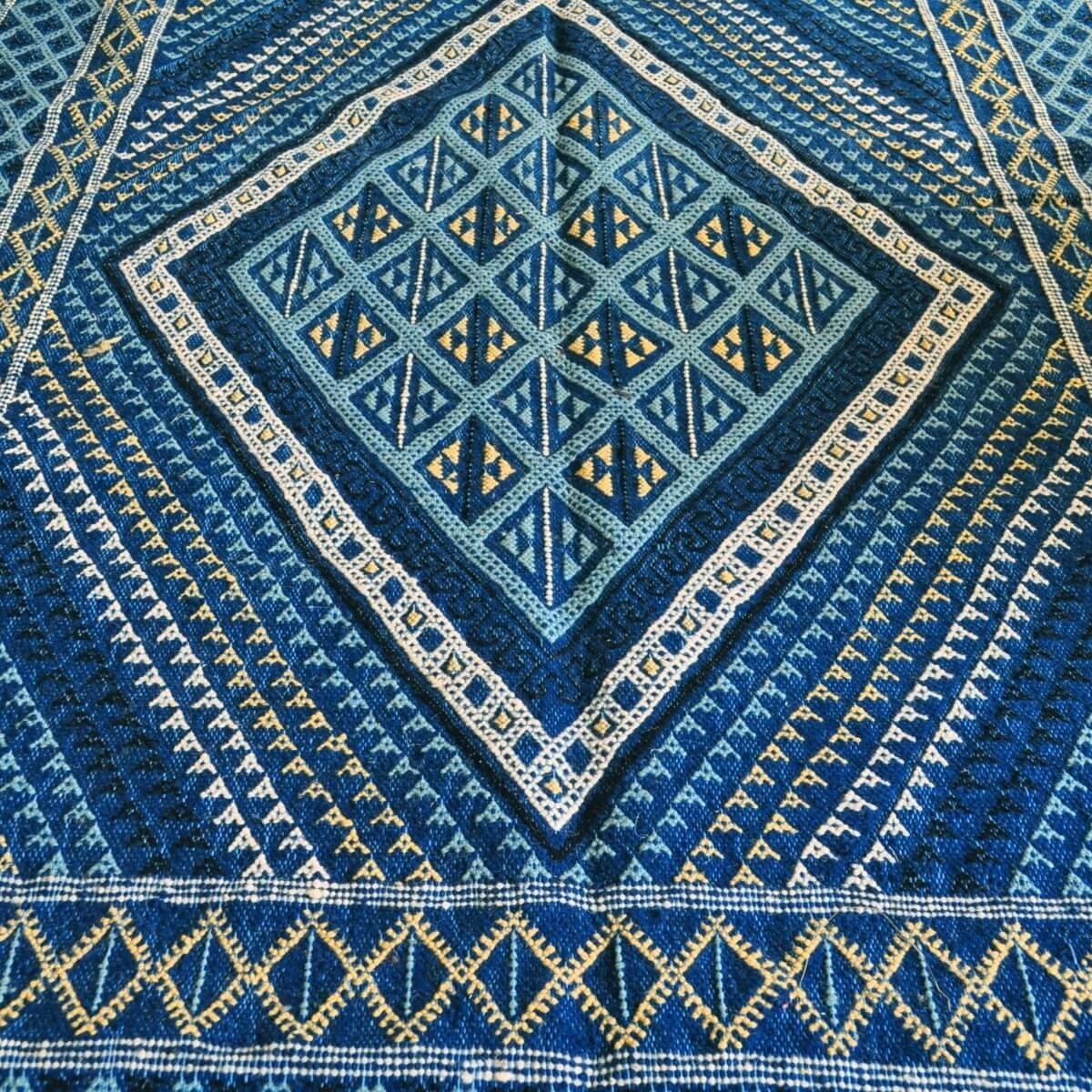 Berber tapijt Groot Tapijt Margoum Zaytouna 200x290 Blauw (Handgeweven, Wol, Tunesië) Tunesisch Margoum Tapijt uit de stad Kairo